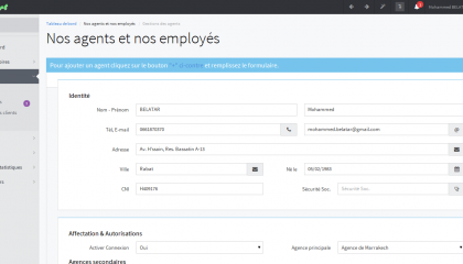 Gestion des agents